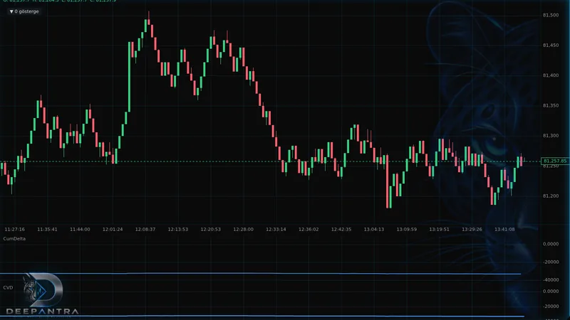 Real product screenshot: Delta and CVD panes on ProChart